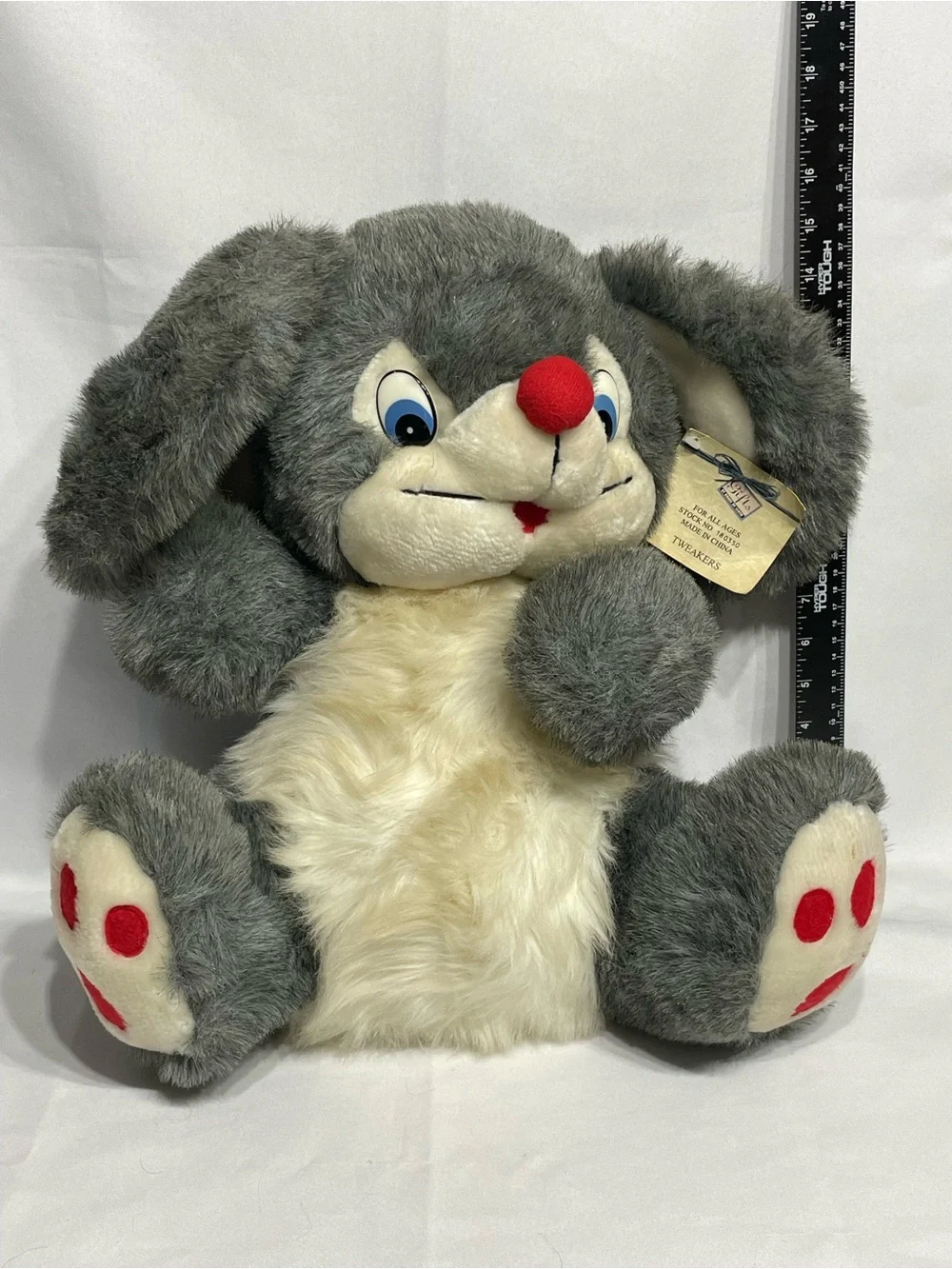 Large 16” Vintage House of Lloyd Tweakers The Mouse Jumbo Plush With Tag! New Ol